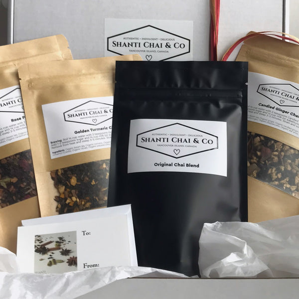 Shanti Chai Collection Specialty Chai Gift Set, perfect for the chai lover in your life!