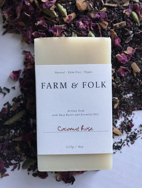 Coconut Rose Soap from Farm & Folk