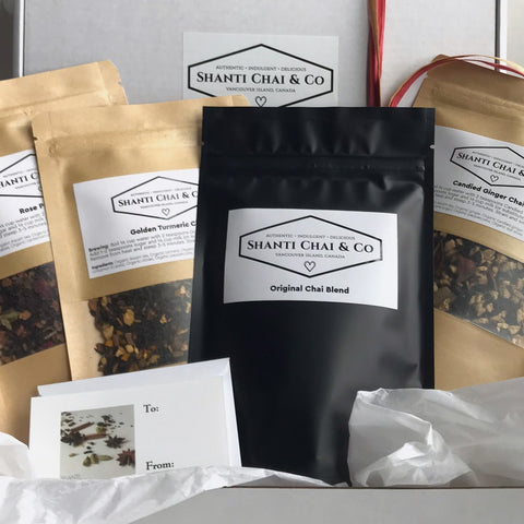 Shanti Chai Collection Specialty Chai Gift Set, perfect for the chai lover in your life! 
